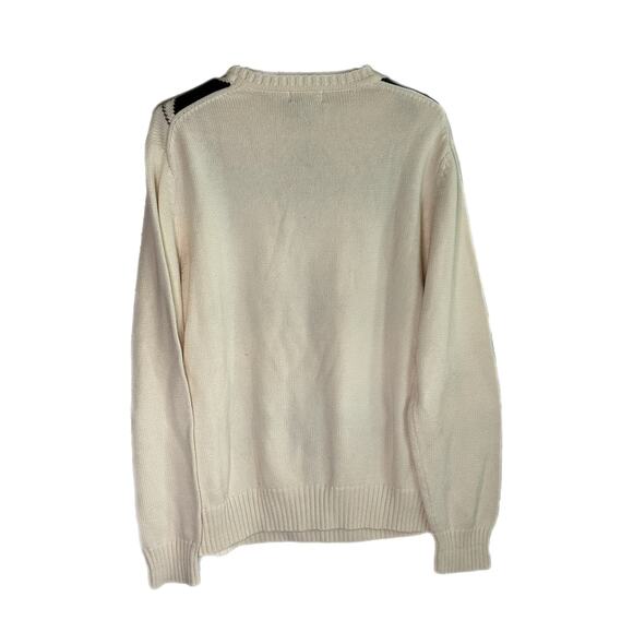 Dockers Mens Green & Beige Argyle Sweater, Medium, Pre-owned - Picture 2 of 4